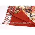Digital gedruckt und gebürstet 100% Pashmina Double Layer Seide Schals und Schals Pashmina